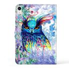For iPad mini 6 3D Painted Pattern Leather Tablet Case(Owl) - 3