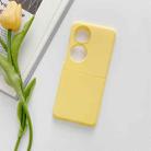 For Huawei P50 Pocket Skin Feel Frosted PC Phone Case(Yellow) - 1