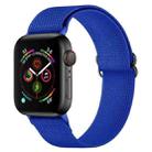 Polyester Nylon Watch Band For Apple Watch Series 9&8&7 41mm / SE 3&SE 2&6&SE&5&4 40mm / 3&2&1 38mm(Royal Blue) - 1