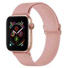 Polyester Nylon Watch Band For Apple Watch Series 9&8&7 41mm / SE 3&SE 2&6&SE&5&4 40mm / 3&2&1 38mm(Incarnadine Pink) - 1