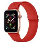 Polyester Nylon Watch Band For Apple Watch Series 9&8&7 41mm / SE 3&SE 2&6&SE&5&4 40mm / 3&2&1 38mm(Watermelon Red) - 1