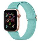 Polyester Nylon Watch Band For Apple Watch Ultra 49mm&Watch Ultra 2 49mm / Series 9&8&7 45mm / SE 3&SE 2&6&SE&5&4 44mm / 3&2&1 42mm(Emerald Green) - 1