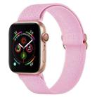 Polyester Nylon Watch Band For Apple Watch Ultra 49mm&Watch Ultra 2 49mm / Series 9&8&7 45mm / SE 3&SE 2&6&SE&5&4 44mm / 3&2&1 42mm(Pink) - 1