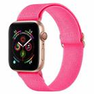 Polyester Nylon Watch Band For Apple Watch Ultra 49mm&Watch Ultra 2 49mm / Series 9&8&7 45mm / SE 3&SE 2&6&SE&5&4 44mm / 3&2&1 42mm(Peach Red) - 1