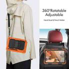 For Samsung Galaxy Tab S8 11 inch SM-X700 Silicone + PC Tablet Case(Orange+Black) - 7