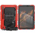 For Samsung Galaxy Tab S8 11 inch SM-X700 Silicone + PC Tablet Case(Red+Black) - 2