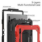 For Samsung Galaxy Tab S8 11 inch SM-X700 Silicone + PC Tablet Case(Red+Black) - 3