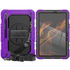 For Samsung Galaxy Tab S8 11 inch SM-X700 Silicone + PC Tablet Case(Purple+Black) - 2