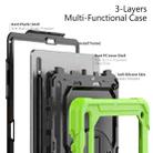 For Samsung Galaxy Tab S8+ 12.4 inch SM-X800 Silicone + PC Tablet Case(Yellow Green+Black) - 3
