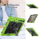 For Samsung Galaxy Tab S8+ 12.4 inch SM-X800 Silicone + PC Tablet Case(Yellow Green+Black) - 6