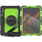 For Samsung Galaxy Tab S8+ 12.4 inch SM-X800 Silicone + PC Tablet Case(Black+Yellow Green) - 2