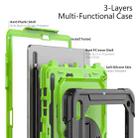 For Samsung Galaxy Tab S8+ 12.4 inch SM-X800 Silicone + PC Tablet Case(Black+Yellow Green) - 3