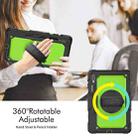 For Samsung Galaxy Tab S8+ 12.4 inch SM-X800 Silicone + PC Tablet Case(Black+Yellow Green) - 5