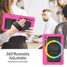 For Samsung Galaxy Tab S8+ 12.4 inch SM-X800 Silicone + PC Tablet Case(Rose Red+Black) - 5