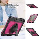 For Samsung Galaxy Tab S8+ 12.4 inch SM-X800 Silicone + PC Tablet Case(Black+Rose Red) - 6