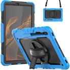 For Samsung Galaxy Tab S8+ 12.4 inch SM-X800 Silicone + PC Tablet Case(Light Blue+Black) - 1