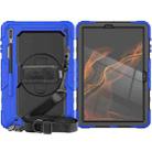 For Samsung Galaxy Tab S8+ 12.4 inch SM-X800 Silicone + PC Tablet Case(Dark Blue+Black) - 2