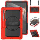 For Samsung Galaxy Tab S8 Ultra 14.6 inch SM-X900 Silicone + PC Tablet Case(Red+Black) - 1