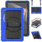 For Samsung Galaxy Tab S8 Ultra 14.6 inch SM-X900 Silicone + PC Tablet Case(Dark Blue+Black) - 1