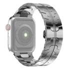Steel Watch Band For Apple Watch Series 9&8&7 41mm / SE 3&SE 2&6&SE&5&4 40mm / 3&2&1 38mm(Silver) - 1