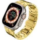 Steel Watch Band For Apple Watch Series 9&8&7 41mm / SE 3&SE 2&6&SE&5&4 40mm / 3&2&1 38mm(Gold) - 1