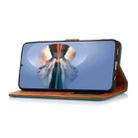 For Xiaomi Poco X4 Pro 5G KHAZNEH Dual-color Cowhide Texture Flip Leather Phone Case(Brown) - 6