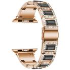 22mm Metal Opal Watch Band For Apple Watch Ultra 49mm&Watch Ultra 2 49mm / Series 9&8&7 45mm / SE 3&SE 2&6&SE&5&4 44mm / 3&2&1 42mm(Rose Gold+Black) - 1