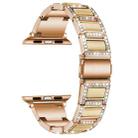 22mm Metal Opal Watch Band For Apple Watch Ultra 49mm / Series 8&7 45mm / SE 2&6&SE&5&4 44mm / 3&2&1 42mm(Rose Gold+Yellow) - 1