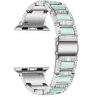 22mm Metal Opal Watch Band For Apple Watch Ultra 49mm / Series 8&7 45mm / SE 2&6&SE&5&4 44mm / 3&2&1 42mm(Silver Blue) - 1