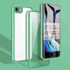 For iPhone SE 2022 / SE 2020 / 8 / 7 Double-sided Glass TPU Phone Case(Mint Green) - 1