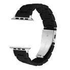Candy Color Three-Bead Watch Band For Apple Watch Series 8&7 41mm / SE 2&6&SE&5&4 40mm / 3&2&1 38mm(Black) - 1