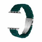 Candy Color Three-Bead Watch Band For Apple Watch Series 8&7 41mm / SE 2&6&SE&5&4 40mm / 3&2&1 38mm(Dark Green) - 1