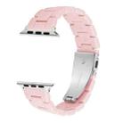Candy Color Three-Bead Watch Band For Apple Watch Series 8&7 41mm / SE 2&6&SE&5&4 40mm / 3&2&1 38mm(Light Pink) - 1