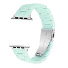 Candy Color Three-Bead Watch Band For Apple Watch Series 8&7 41mm / SE 2&6&SE&5&4 40mm / 3&2&1 38mm(Light Cyan) - 1