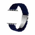 Candy Color Three-Bead Watch Band For Apple Watch Series 8&7 41mm / SE 2&6&SE&5&4 40mm / 3&2&1 38mm(Dark Blue) - 1