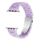 Candy Color Three-Bead Watch Band For Apple Watch Series 8&7 41mm / SE 2&6&SE&5&4 40mm / 3&2&1 38mm(Purple) - 1