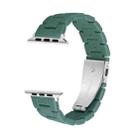 Candy Color Three-Bead Watch Band For Apple Watch Ultra 49mm / Series 8&7 45mm / SE 2&6&SE&5&4 44mm / 3&2&1 42mm(Pine Needle Green) - 1