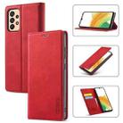 For Samsung Galaxy A33 5G LC.IMEEKE Strong Magnetism Matte TPU + PU Leather Phone Case(Red) - 1