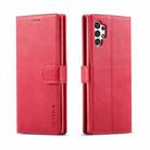 For Samsung Galaxy A13 4G LC.IMEEKE Calf Texture Leather Phone Case(Red) - 1