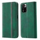 For Xiaomi Redmi Note 11 Pro 5G CN Version Splicing Skin Feel Magnetic Leather Phone Case(Green) - 1