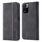 For Xiaomi Redmi Note 11 Pro 5G CN Version Splicing Skin Feel Magnetic Leather Phone Case(Black) - 1