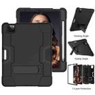For iPad Pro 11 Contrast Color Silicone + PC Combination Case with Holder(Black) - 2