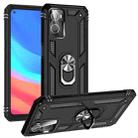 For OPPO A36 / A76 Shockproof TPU + PC Phone Case(Black) - 1