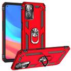 For OPPO A36 / A76 Shockproof TPU + PC Phone Case(Red) - 1