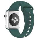 Cactus Embossing Silicone Watch Band For Apple Watch Series 9&8&7 41mm / SE 3&SE 2&6&SE&5&4 40mm / 3&2&1 38mm(Pine Needle Green) - 1