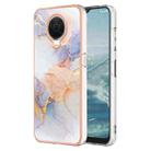 For Nokia G10 / G20 Electroplating IMD TPU Phone Case(White Marble) - 1