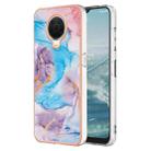 For Nokia G10 / G20 Electroplating IMD TPU Phone Case(Blue Marble) - 1