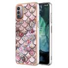 For Nokia G21 / G11 Electroplating IMD TPU Phone Case(Pink Scales) - 1