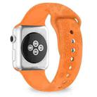 Sunflower Embossing Silicone Watch Band For Apple Watch Series 8&7 41mm / SE 2&6&SE&5&4 40mm / 3&2&1 38mm(Orange) - 1