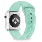 Sunflower Embossing Silicone Watch Band For Apple Watch Ultra 49mm&Watch Ultra 2 49mm / Series 9&8&7 45mm / SE 3&SE 2&6&SE&5&4 44mm / 3&2&1 42mm(Mint Green) - 1